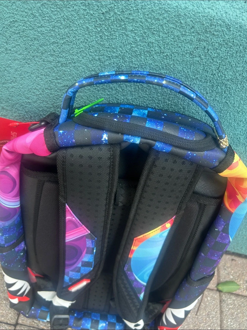 Rick and Morty Space Scene Backpack in Blue and Green